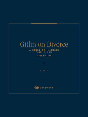 cover image of Gitlin on Divorce: A Guide to Illinois Family Law